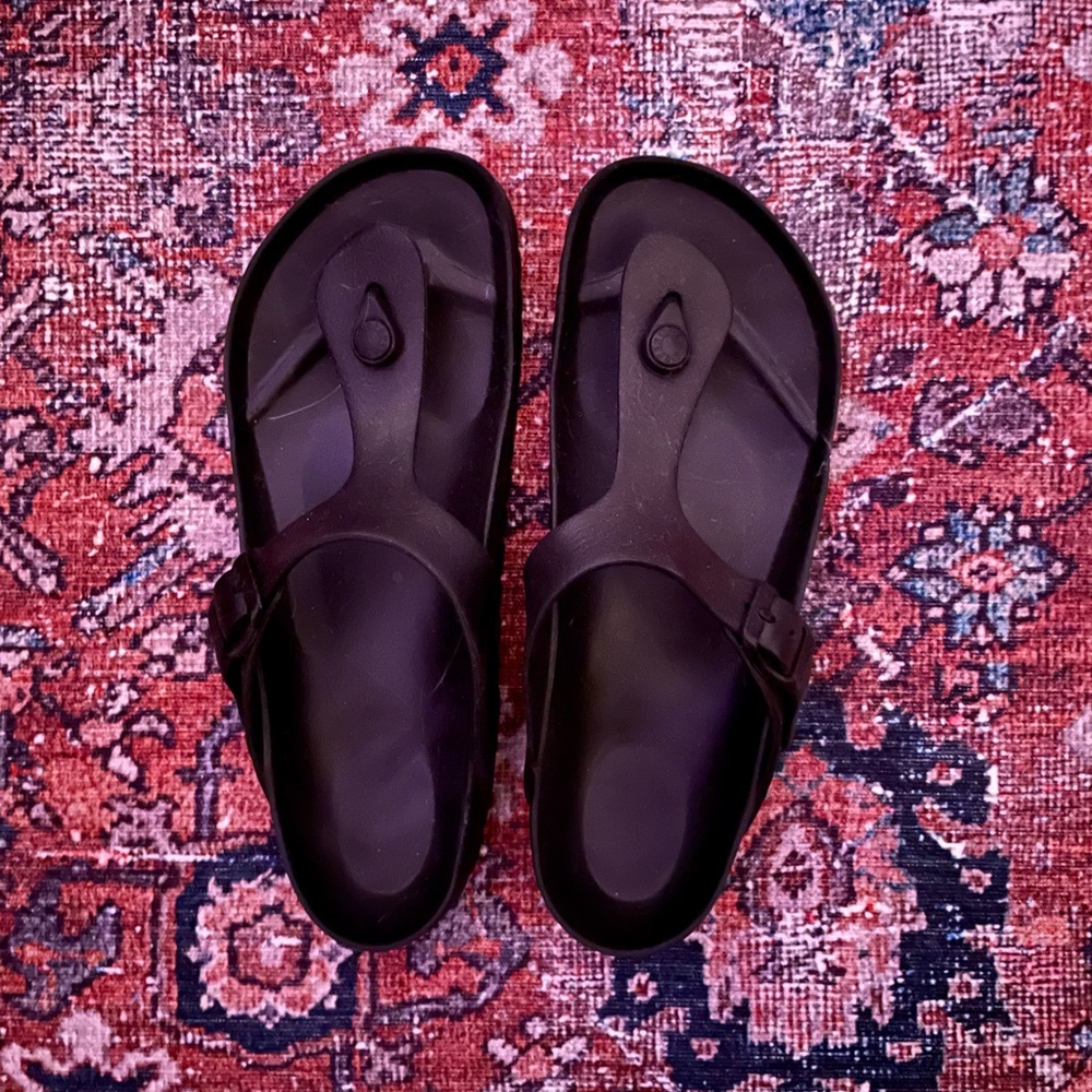 Birkenstock Rubber Slip Ons Size 39